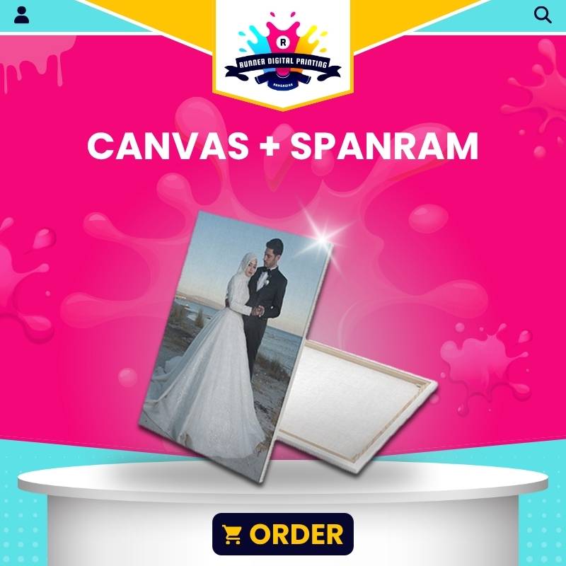 Tempat Cetak Murah Canvas + Spanram