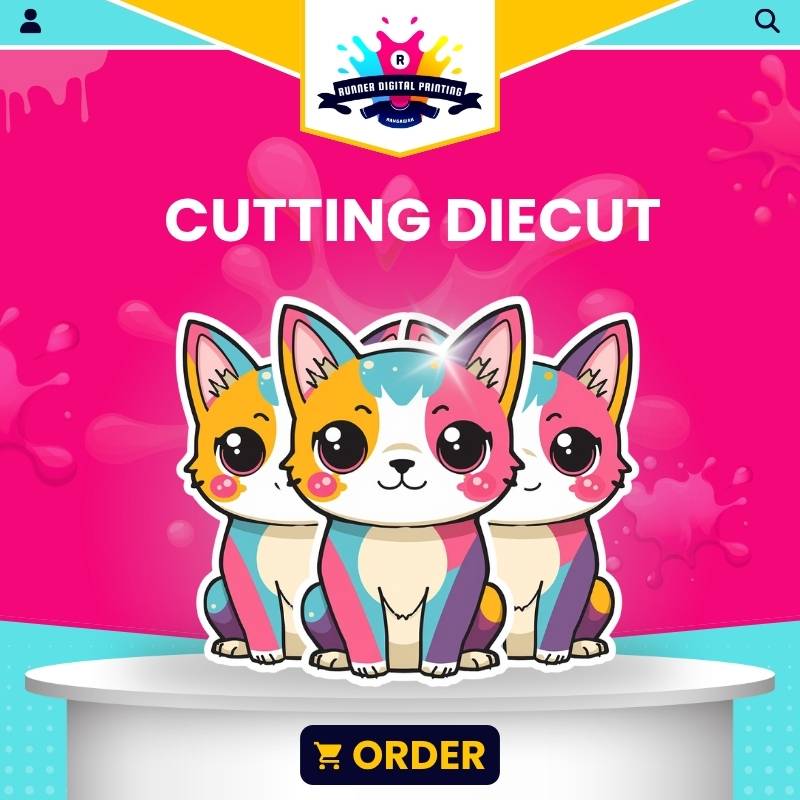 Tempat Cetak Murah Cutting Diecut Profesional