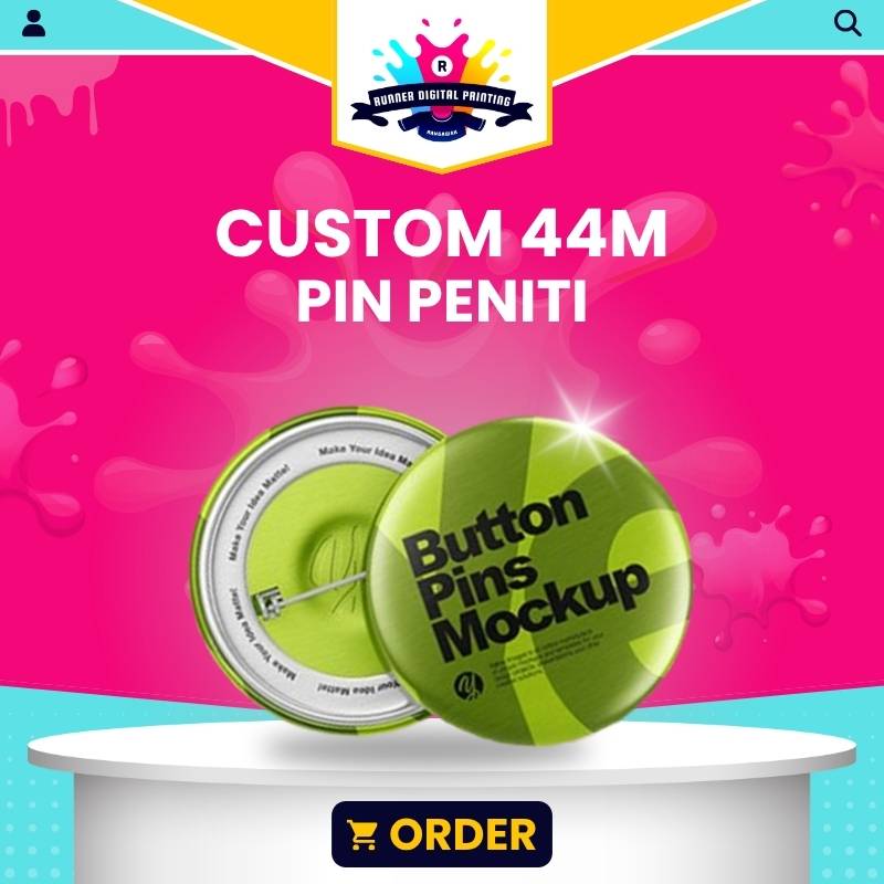 Tempat Cetak Murah Pin Peniti Custom