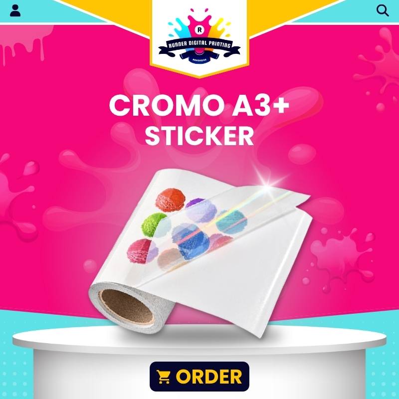 Tempat Cetak Murah Print Sticker Chromo