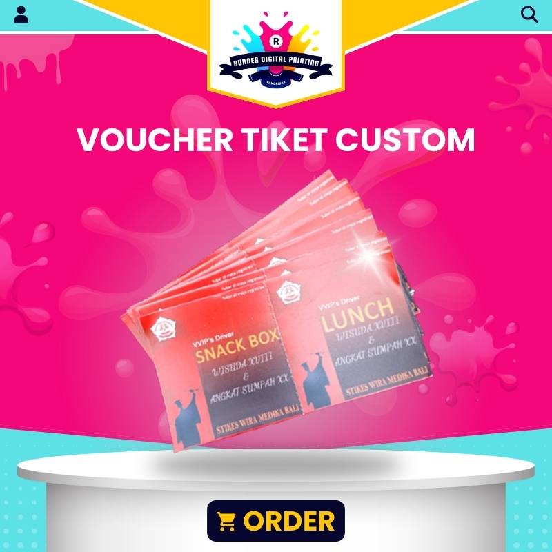 Tempat Cetak Murah Voucher Tiket Custom