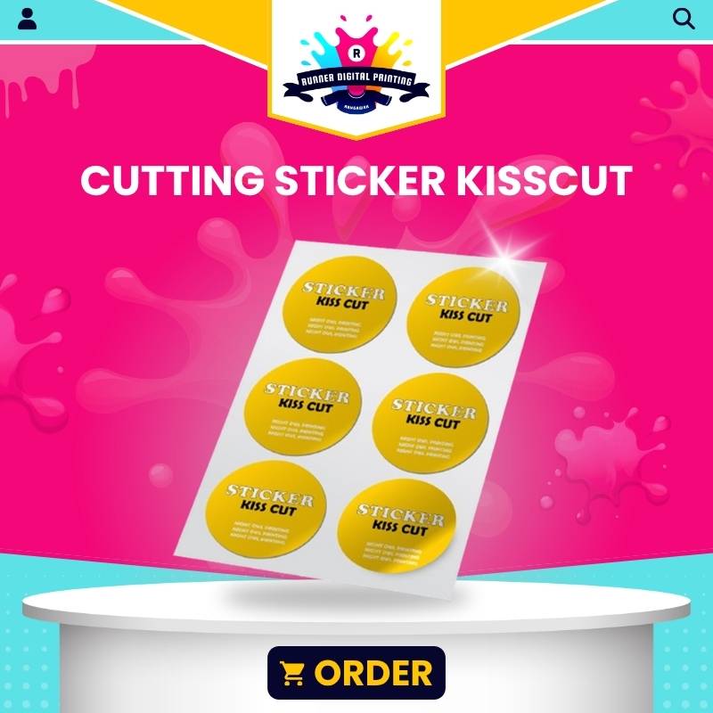 Tempat Cetak Murah Cutting Sticker Kisscut