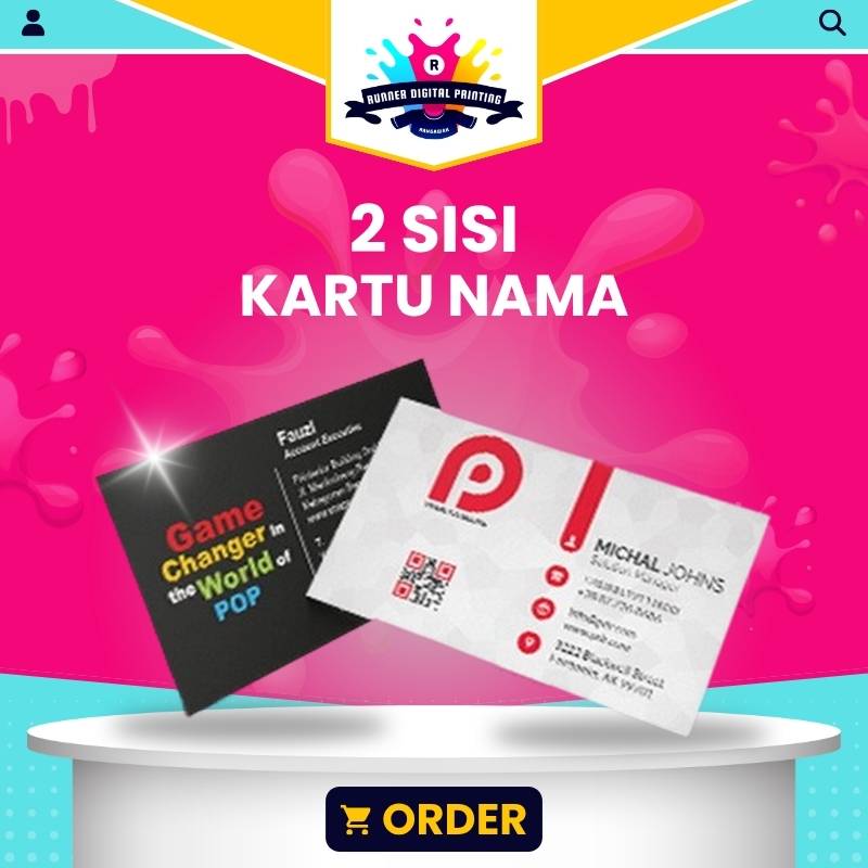 Tempat Cetak Murah Kartu Nama 2 Sisi