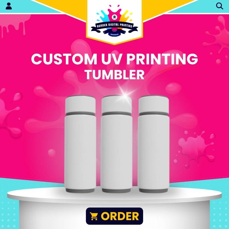 Tempat Cetak Murah Tumbler Custom UV Print